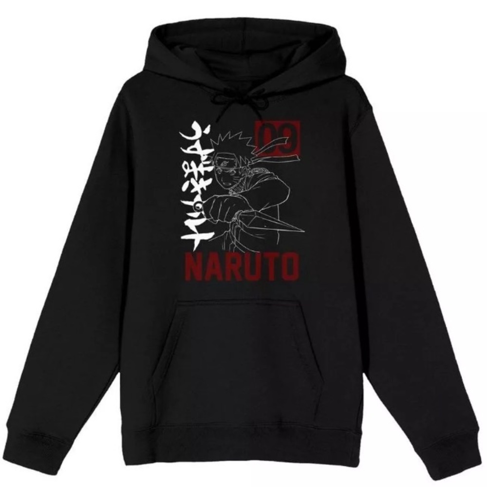 Naruto Shippuden Collection Sweatshirt Hoodie Men's size Large-New with tags